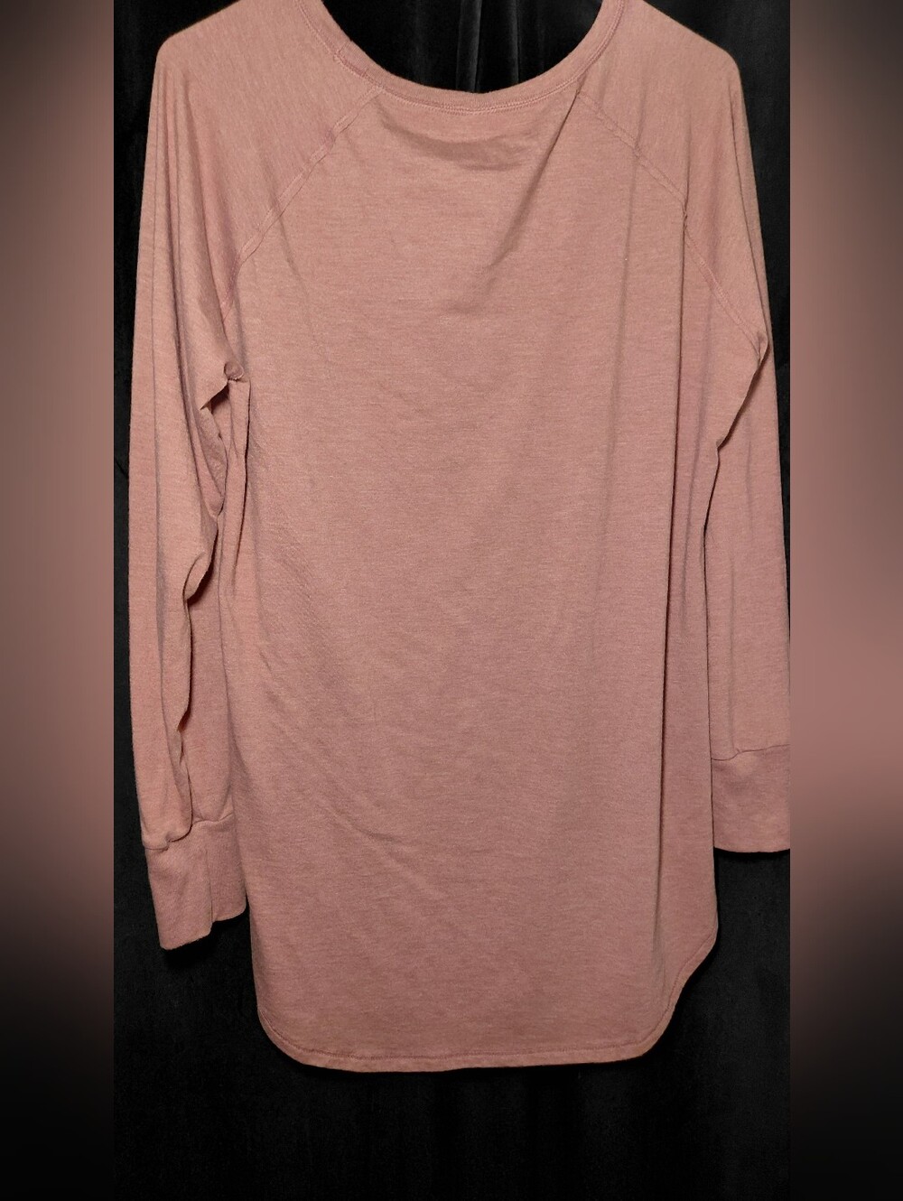 Marushka Dusty Rose Long-Sleeve Tee with White Floral Graphic - Picture 5 of 5